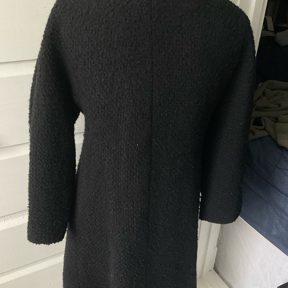 Max Studio Black Boucle Coat - Picture 3 of 5
